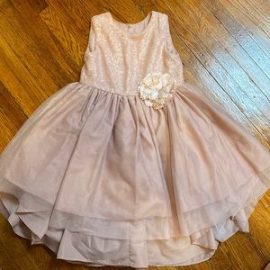 Pippa and Julie Pastourelle high low dress. Girls size 4